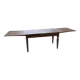 Solid oak farmhouse table with integrated extensions 1950