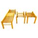 Set of Three Mid-Century Wooden Plant Stands, Czechoslovakia 1970s