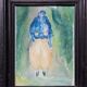 Veiled woman, old frame