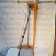 Vintage wood and metal night valet