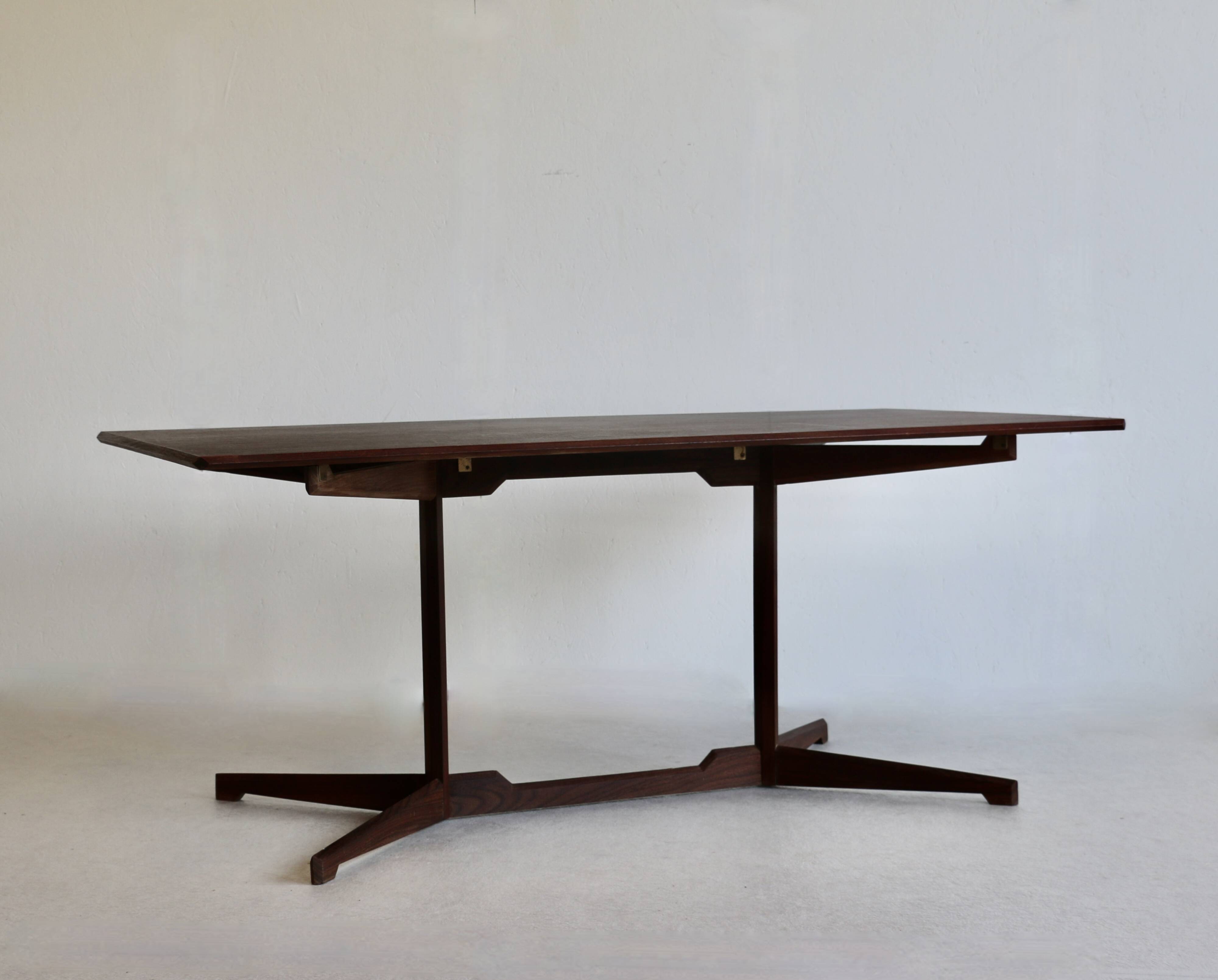 A large wooden desk. Italy 70s