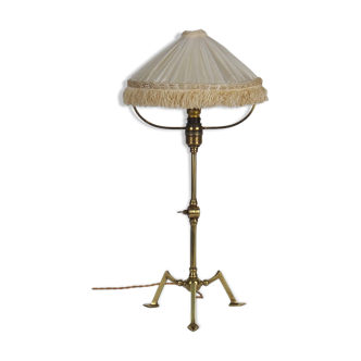 Brass Art&Crafts lamp by W.A.S Benson