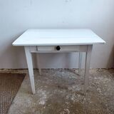 Desk table in its original white