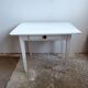 Desk table in its original white