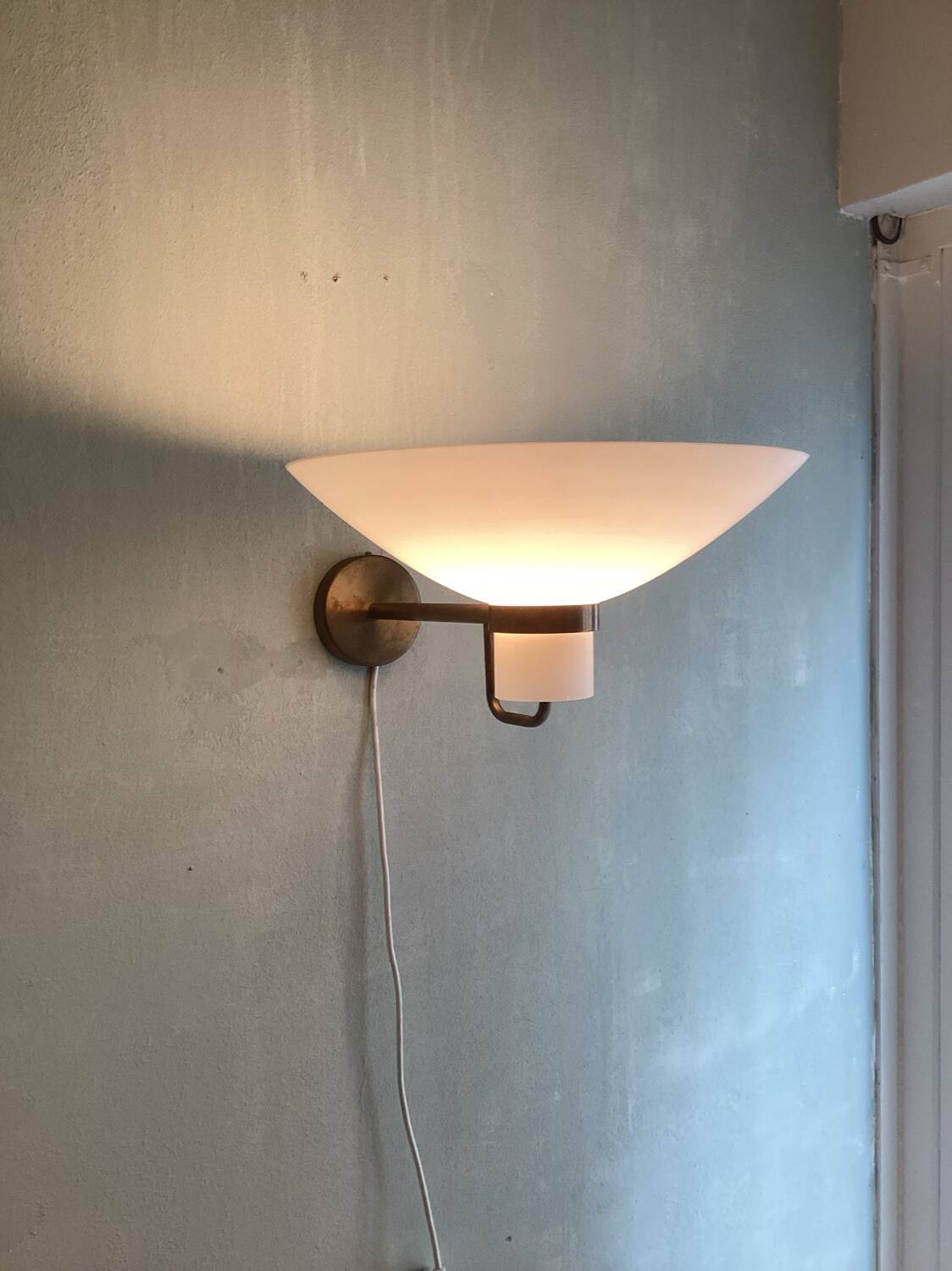 Scandinavian wall light lamp by lyfa , 1960
