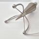 Vintage 1980 Tripod Flare Lamp in Chrome Steel & Brushed 80s Retro 1980s