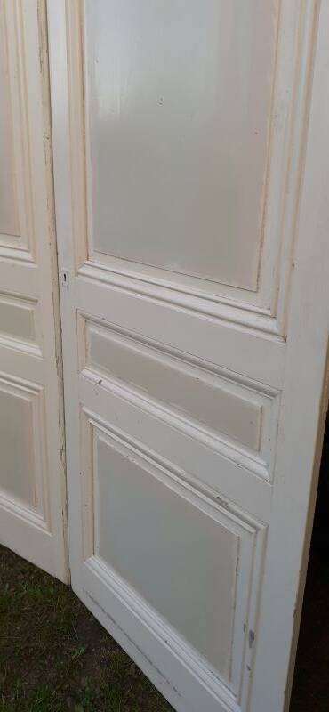 Pair of old cupboard doors h233x86cm each