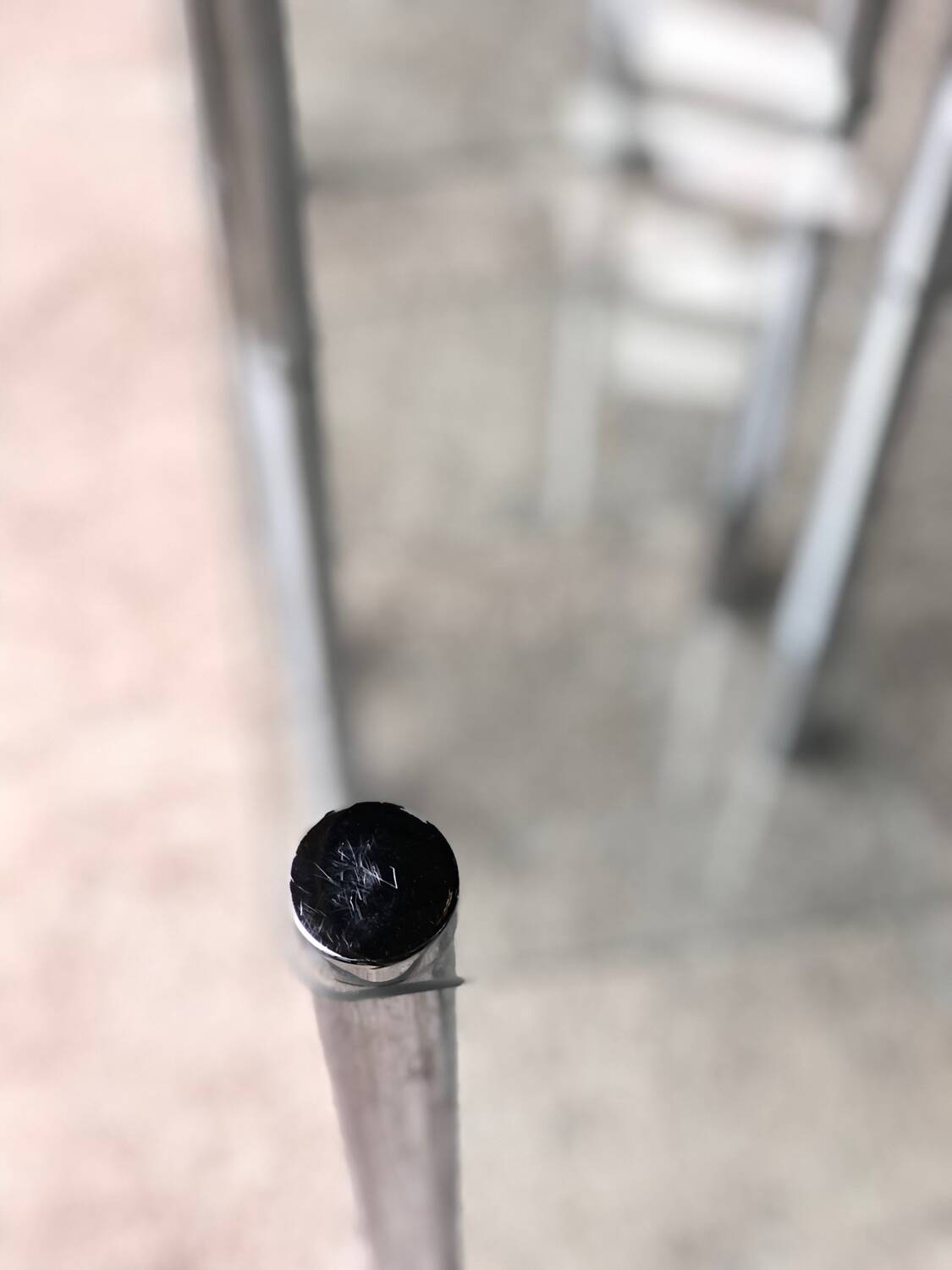 2 vintage 1980 rectangular sofa ends 3 translucent trays round tube