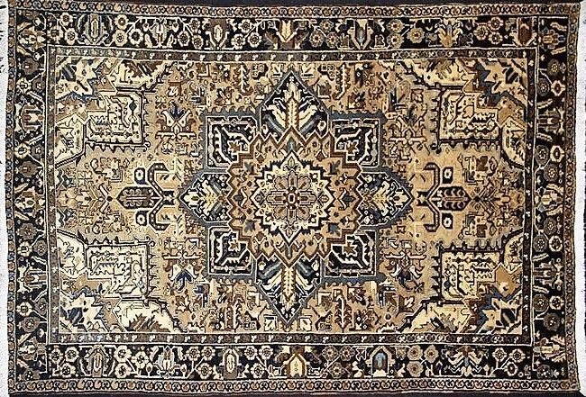Persian carpet heriz old 1960  - 186x273cm