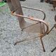 Paire de fauteuils en métal perforé de René Malaval 1950