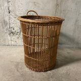 Rattan wastepaper basket