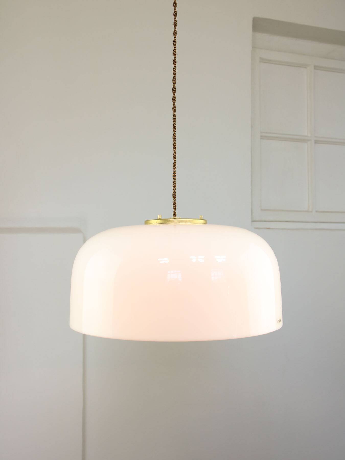 Medusa Pendant by Luigi Massoni for Guzzini in Brass and Plexiglass, 1970s