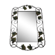 Miroir en fer forgé vintage .
