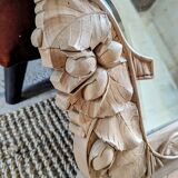 Miroir art deco bois sculpté