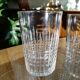 Carafe and its 8 assorted Baccarat crystal glasses
