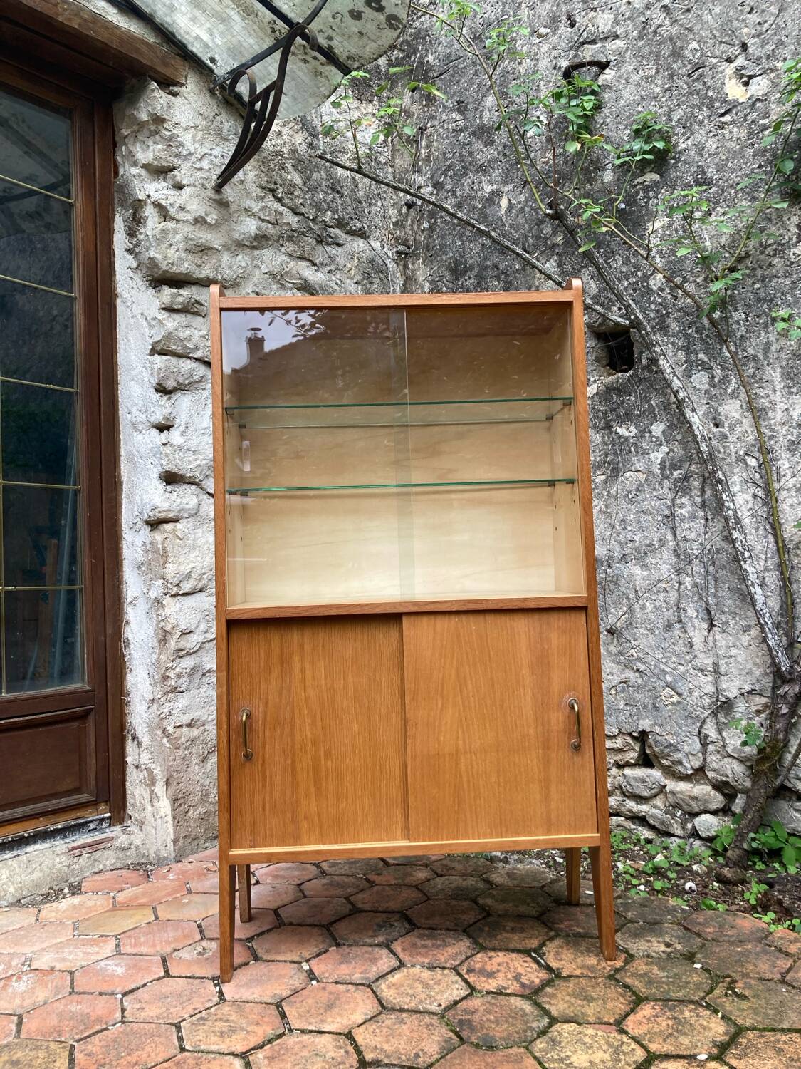 Vintage glass shelf
