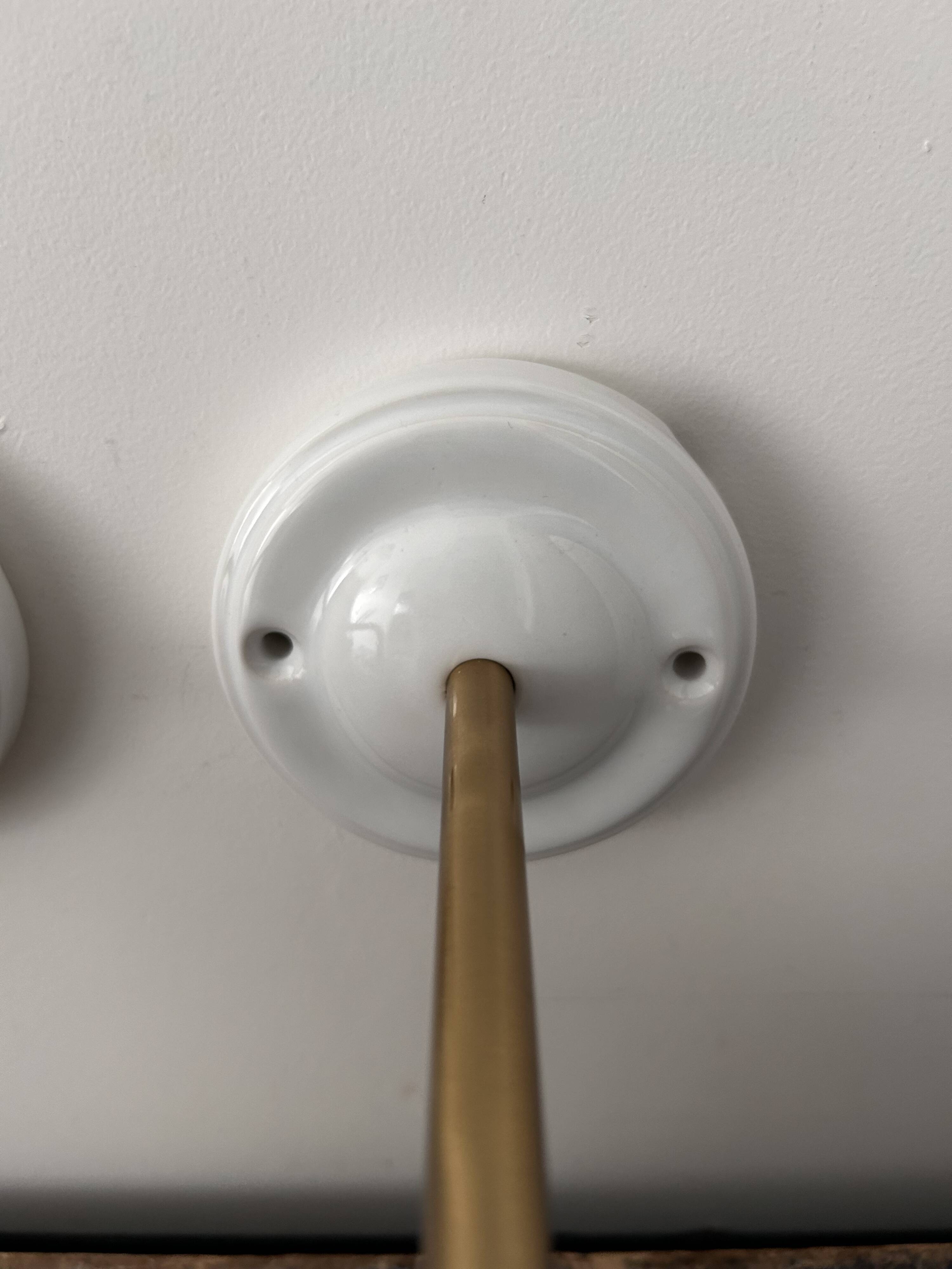 Pair of vintage chiseled glass wall lights