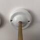 Pair of vintage chiseled glass wall lights