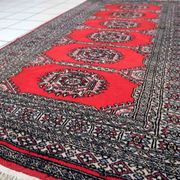 Vintage carpet uzbek bukhara handmade 92cm x 186cm 1970s