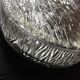 Vintage 60s-70s round ice glass ceiling light
