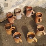 Mug in enamelled stoneware