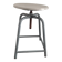 Tabouret d'atelier en métal et bois réglable en hauteur