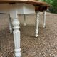 Antique solid wood table, round/oval extendable