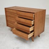 U-453 dub chest of drawers by Jiri Jiroutek for Interier Praha 1960