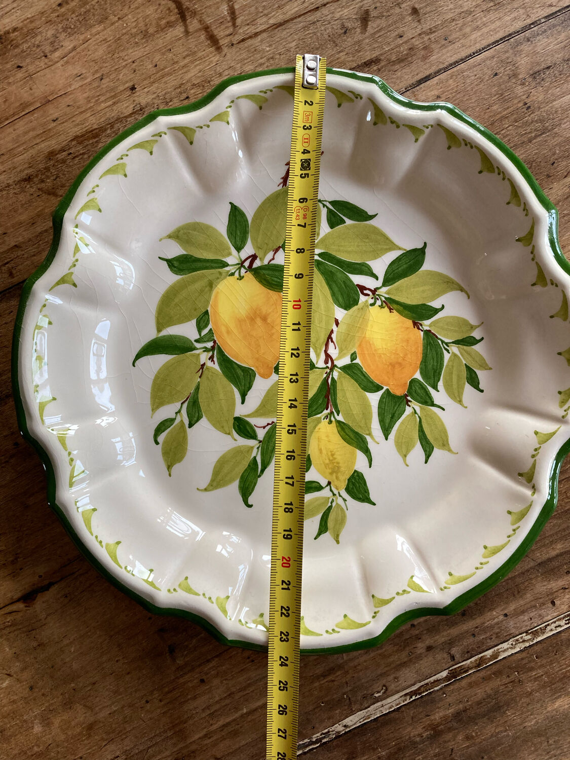 Assiettes citron de menton Perret gentil