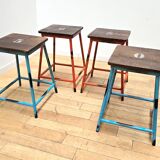 Set of 4 school stools