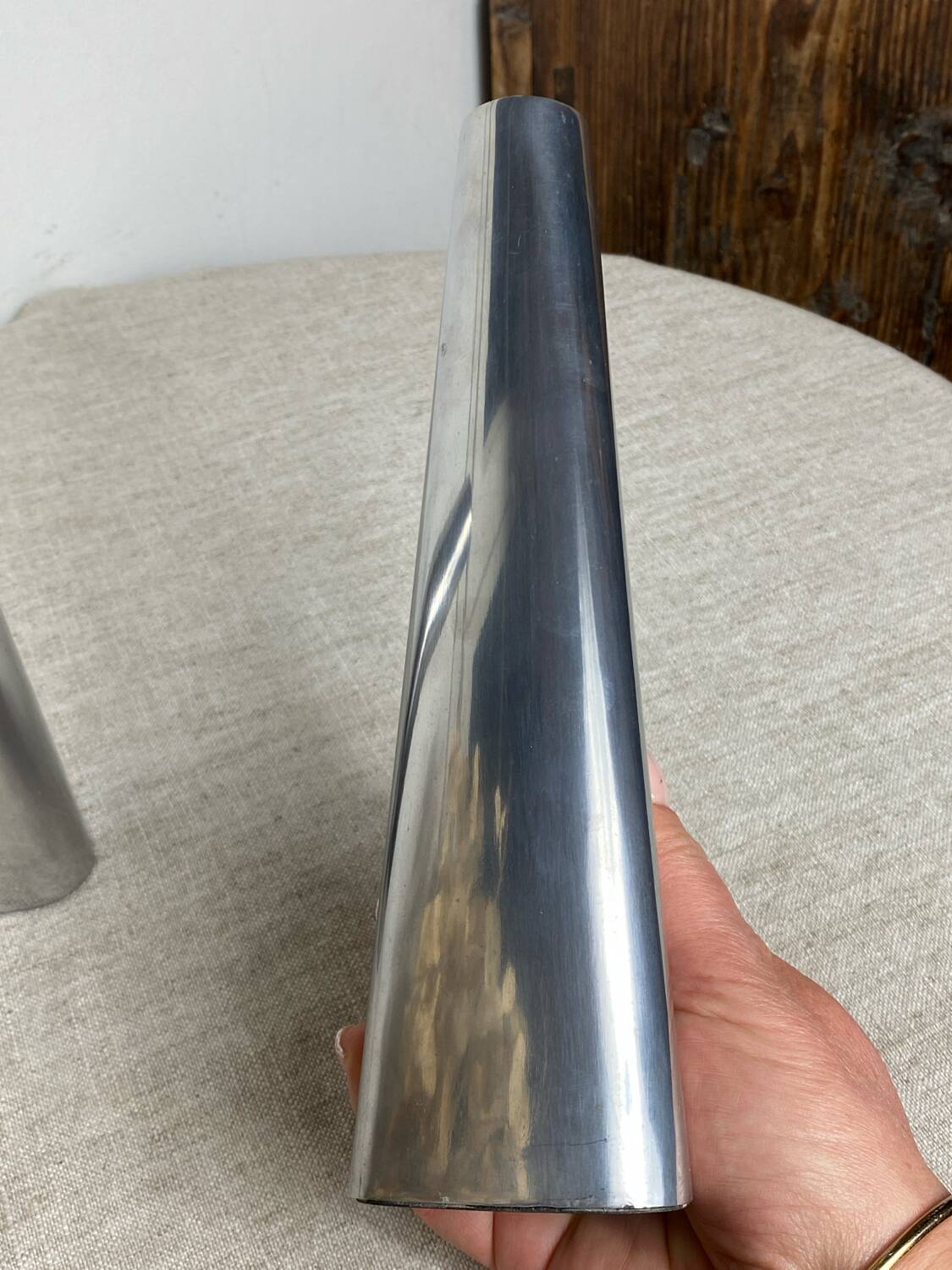 Pair of Swedish design candlesticks, Ehlen Johansson