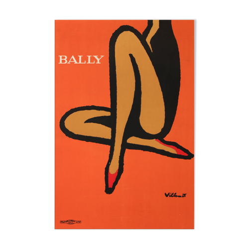Poster by Villemot Bally jambes 60 x 40 cm | Selency