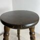 Turned wooden stool