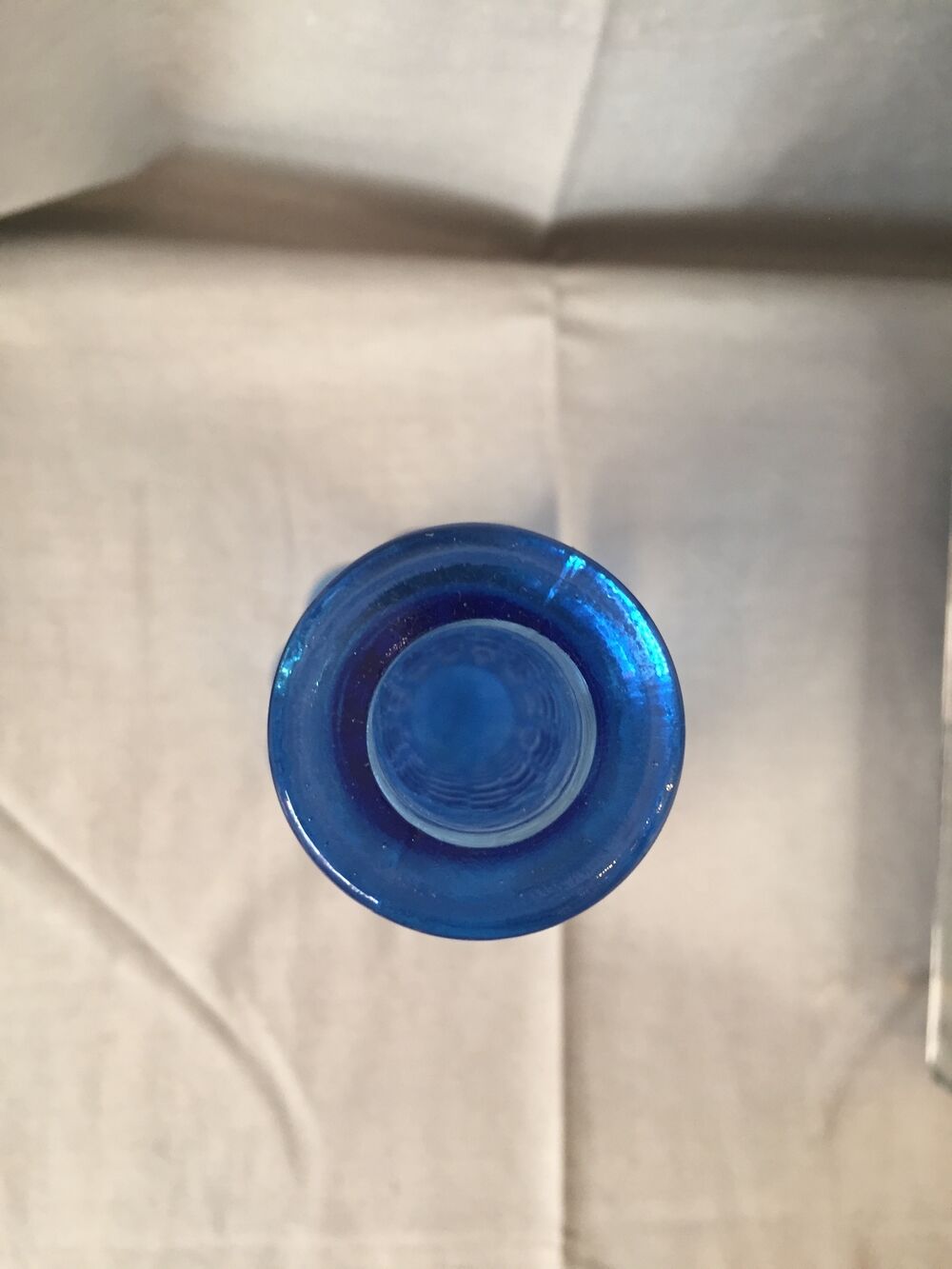 Superb cobalt blue bottle empoli genie made in italy