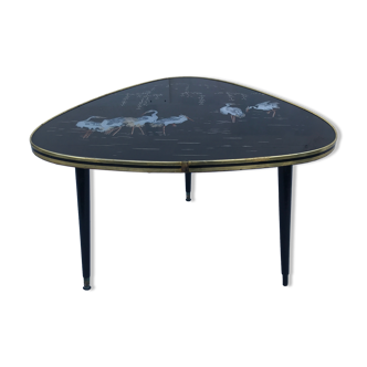 Table basse triangulaire années 50-60