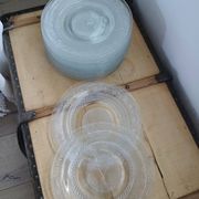 15 assiettes plates vintages années 70/80