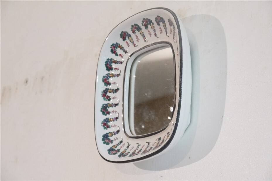 Ceramic mirror by Wiener Keramik 1960