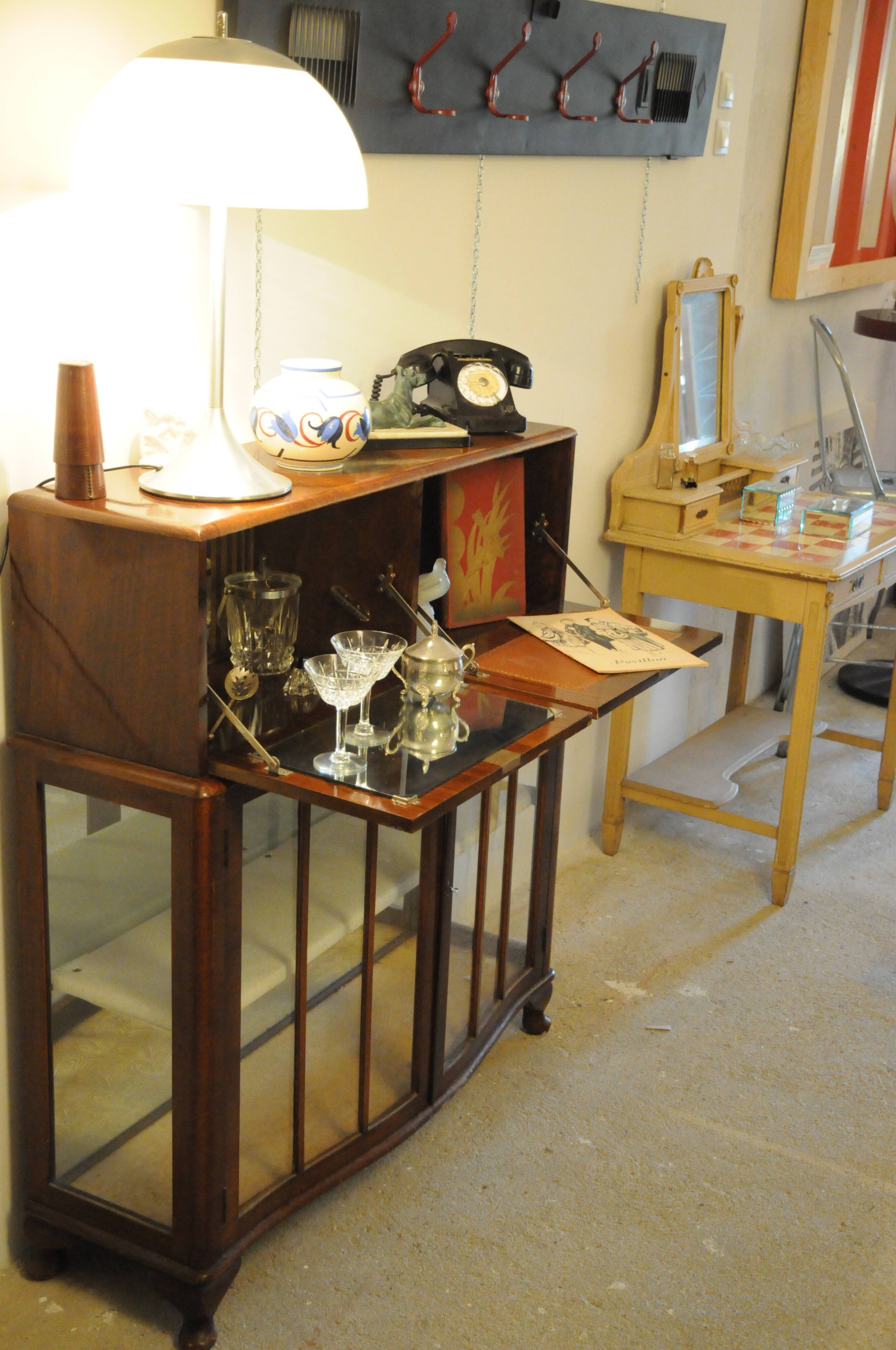 Showcase / Secretary / teak "Turnidge" art deco buffet