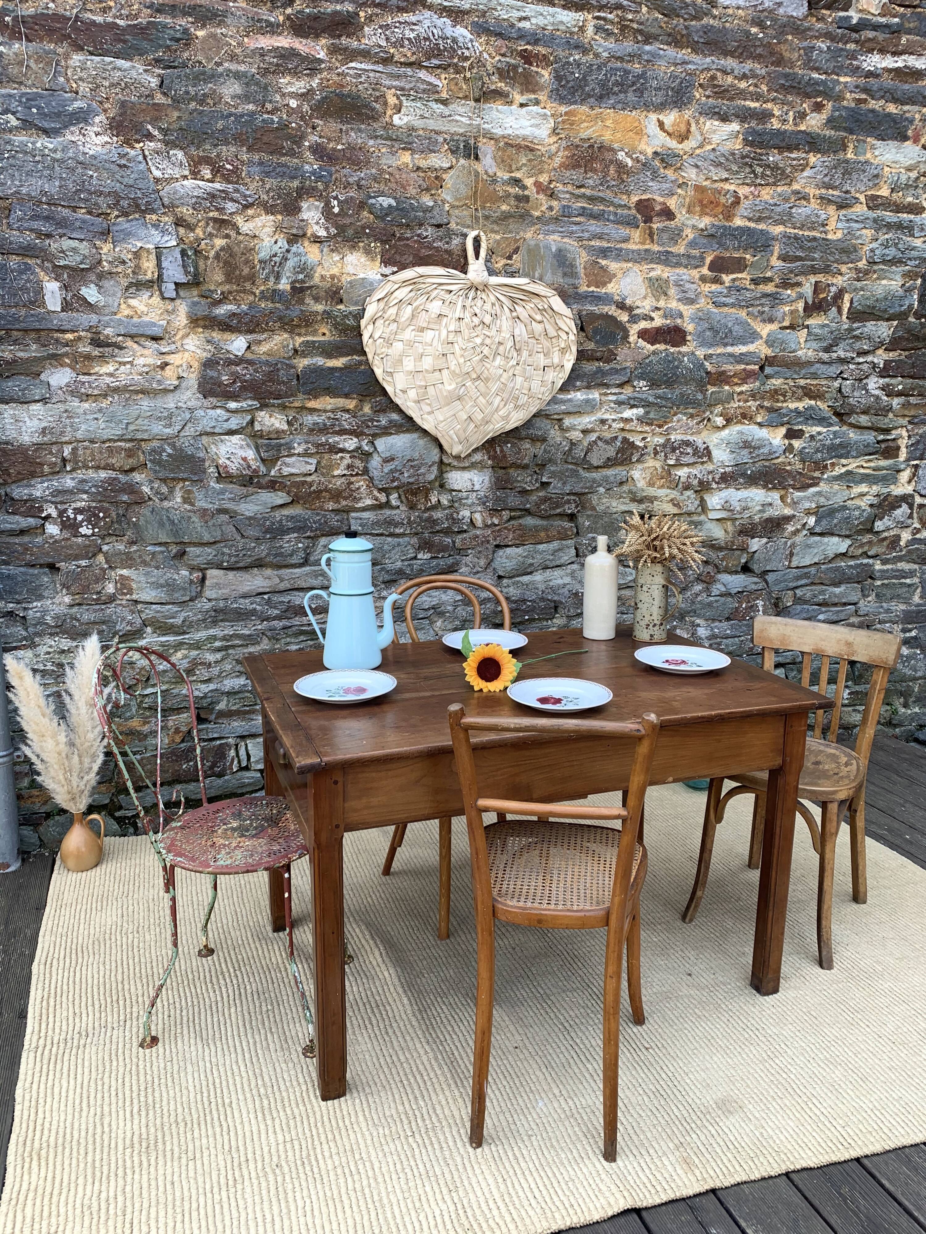 Oak farm table