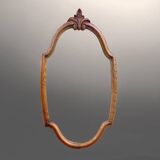 Old carved wooden mirror - 70 cm
