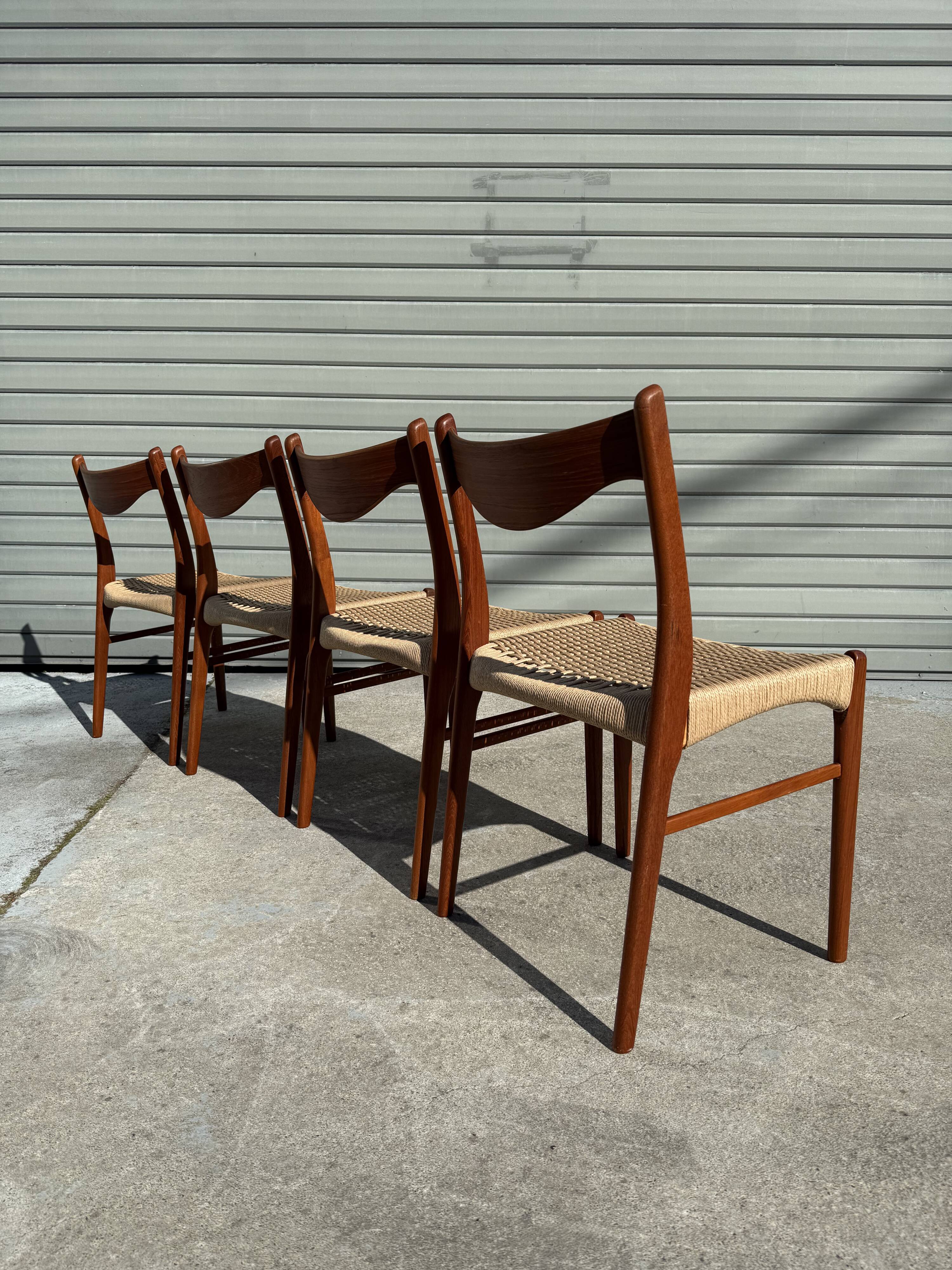 4 Danish chairs by Arne Wahl Iversen