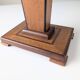 Art Deco pedestal column in wood with geometric marquetry, France, 1920s