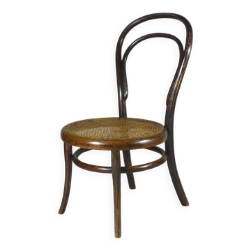 Chaise de nourrice N°14 Thonet 1875, cannage d'origine