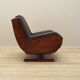 Leather armchair, Italian design, 1970s, production: Italy