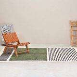 Handmade artisanal Moroccan Atlas rug made from natural wool.