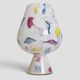 Postmodern Italian Murano Art Glass Chalice, Abstract Decoration, 1980s