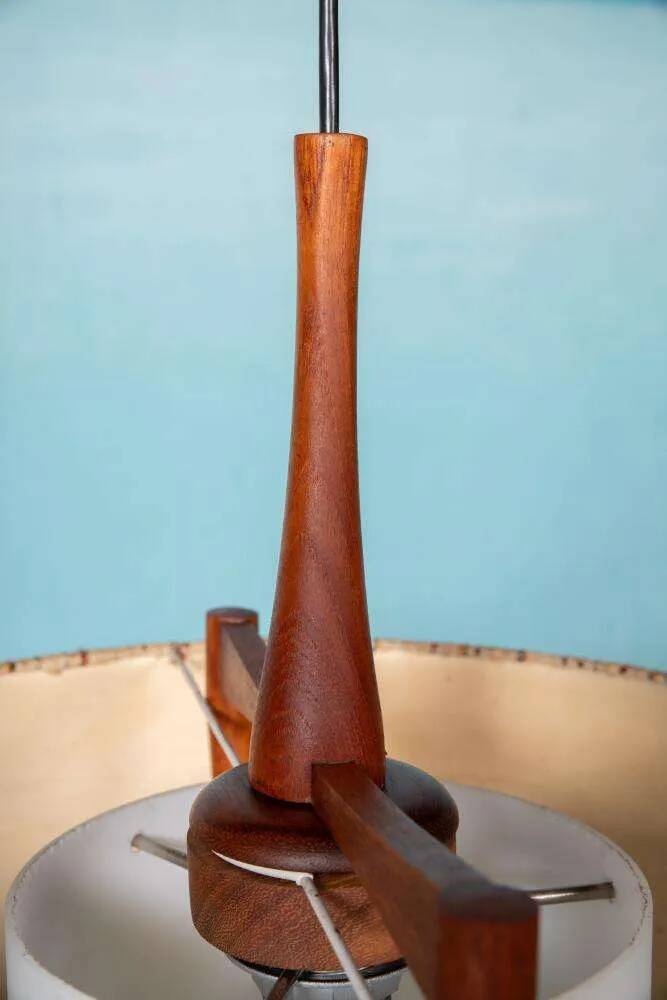 Vintage Temde lighting suspension, mid-century suspension from the sixties.