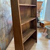1950s raw wood bookcase