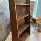 Bibliothque années 50 en bois brut