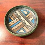 Enamelled stoneware bowl, Odetta, Quimper, 1960